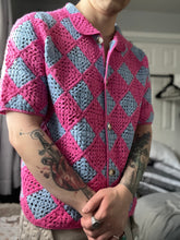 Load image into Gallery viewer, HOWL&#39;S HAND CROCHET SQUARE BUTTON-UP