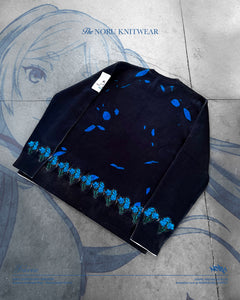 FRIEREN BLUE MOON FLOWER KNIT SWEATER *PRE-ORDER*